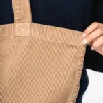 Ecologische verwassen tas van ribfluweel — productfoto 2