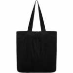 Ecologische verwassen tas van ribfluweel, washed black — productfoto 4