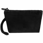 Ecologisch verwassen tasje van ribfluweel, washed black — productfoto 4