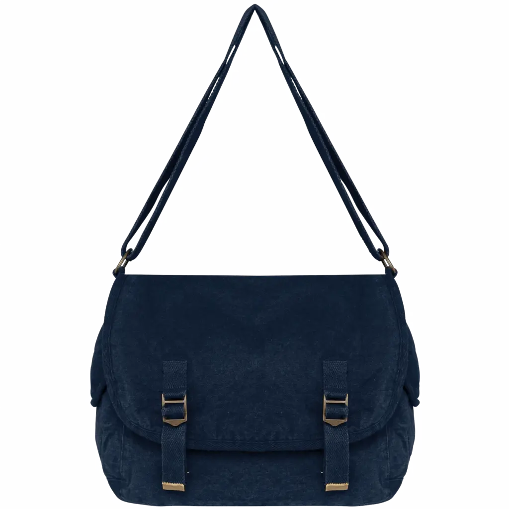 Ecologische verwassen reistas, washed navy blue — productfoto 11