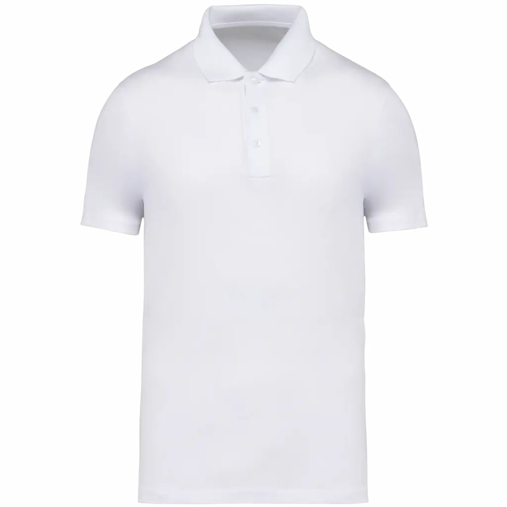 Ecologische herenpolo, white — productfoto 14