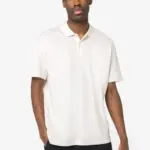 NS204-3_2025 - Hidalgo-werbeartikel Ecologische herenpolo van piquétricot met afhangende schouders