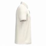 Ecologische herenpolo in piquétricot, ivory — productfoto 10