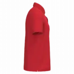 Ecologische herenpolo in piquétricot, poppy red — productfoto 15