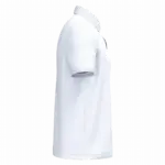 Ecologische herenpolo in piquétricot, white — productfoto 19