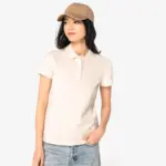 Ecologische damespolo in piquétricot