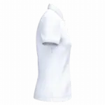 Ecologische damespolo in piquétricot, white — productfoto 19