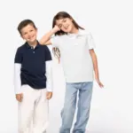 Ecologische kinderpolo van piquétricot
