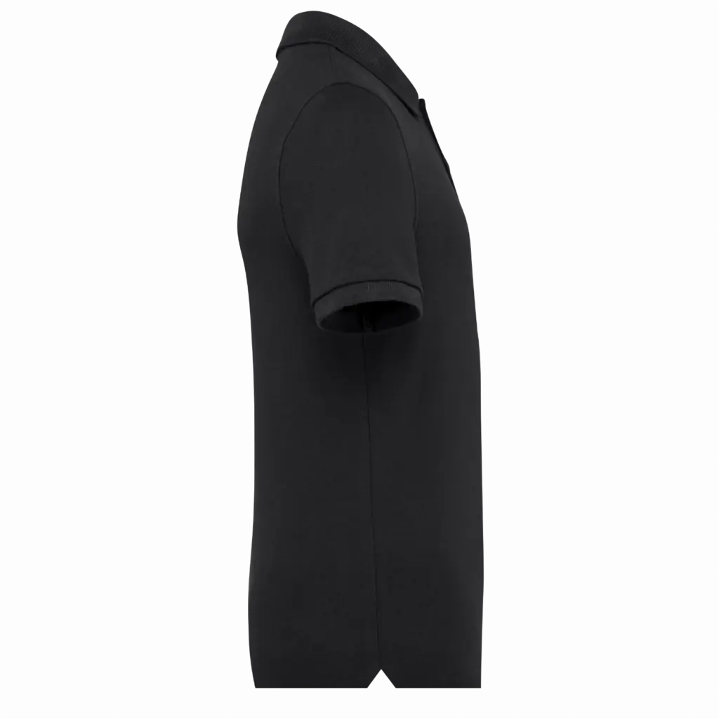 Ecologische kinderpolo van piquétricot, black — productfoto 5