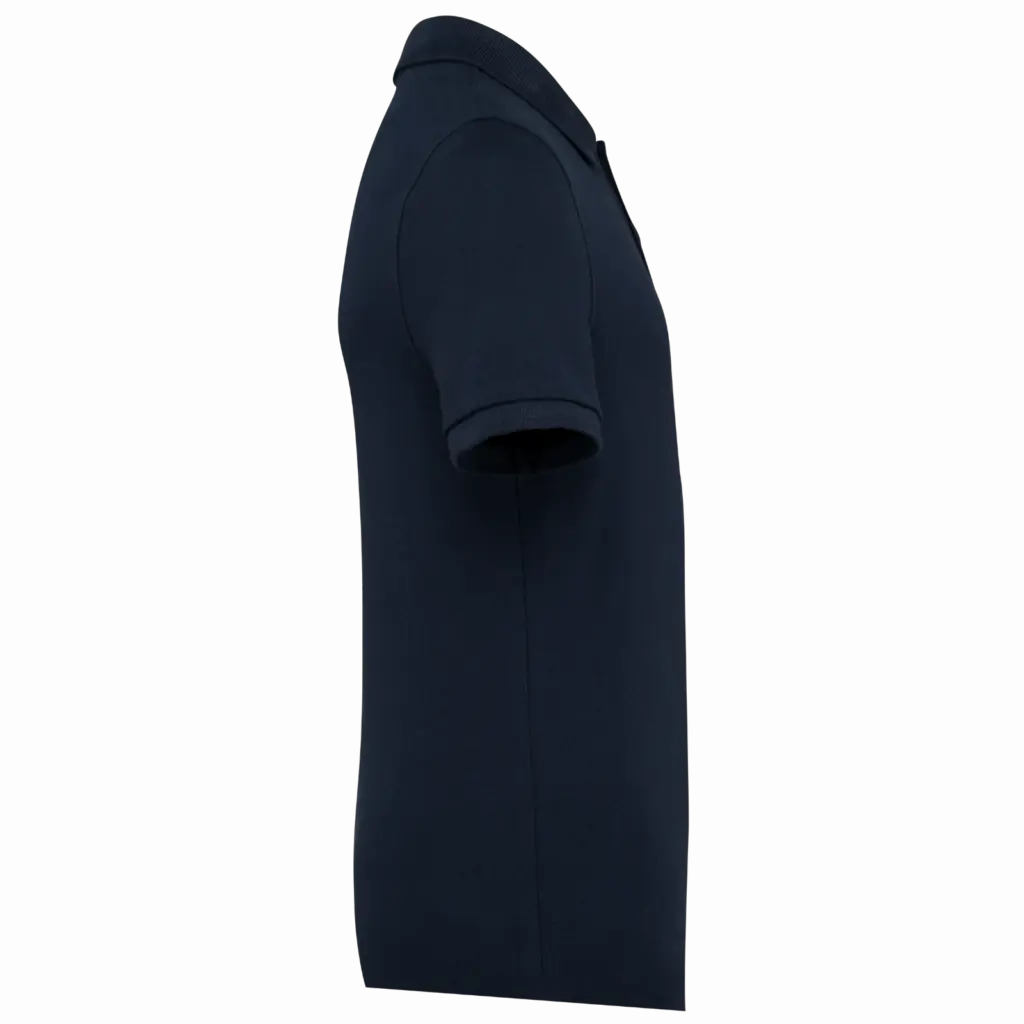 Ecologische kinderpolo van piquétricot, navy blue — productfoto 7