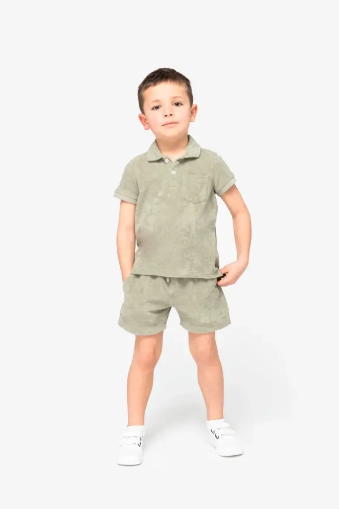 Ecologische badstof kinderpolo — productfoto 2
