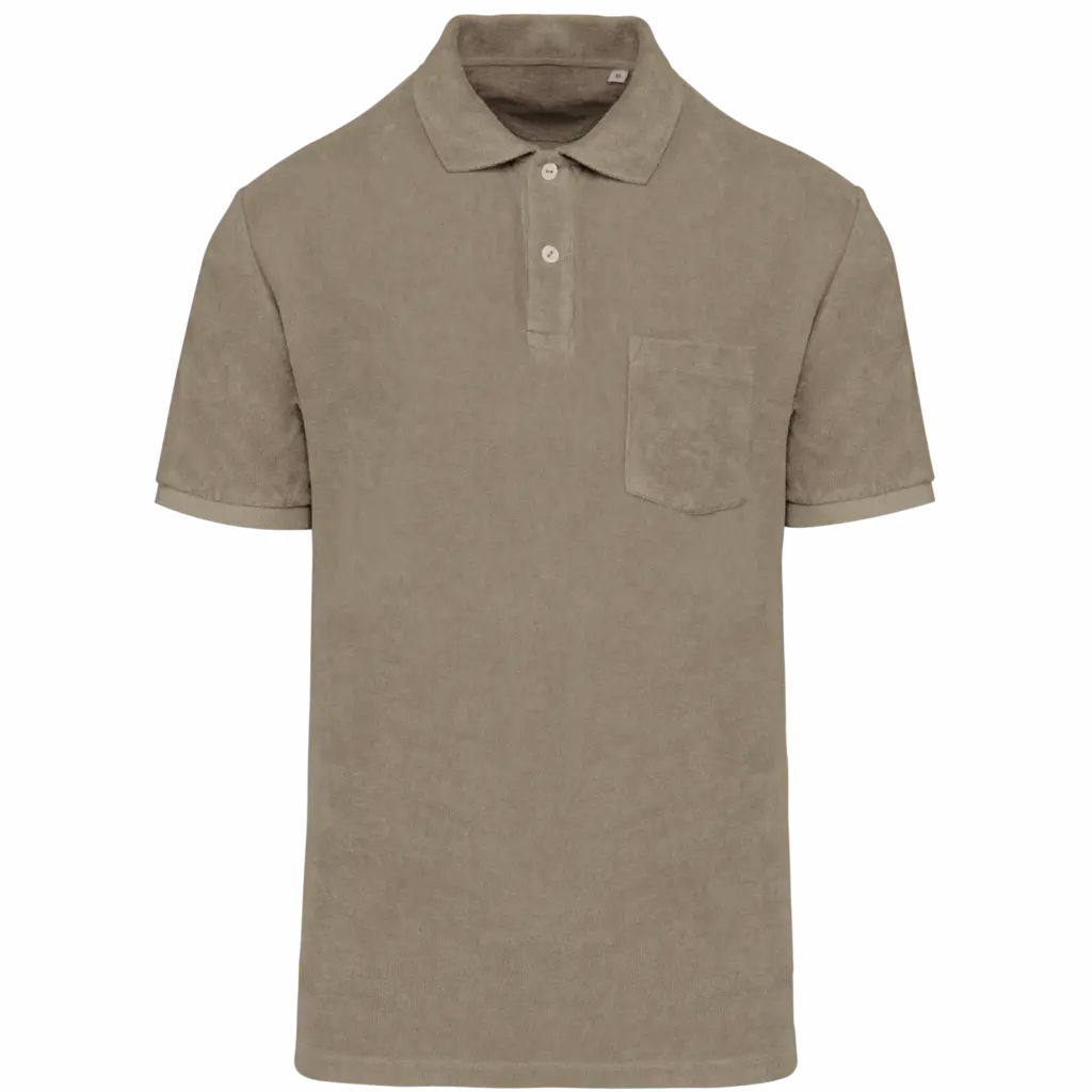 Frottee Polo NS227 bedrucken Bio Brusttasche Herren XS-3XL — Produktfoto 8