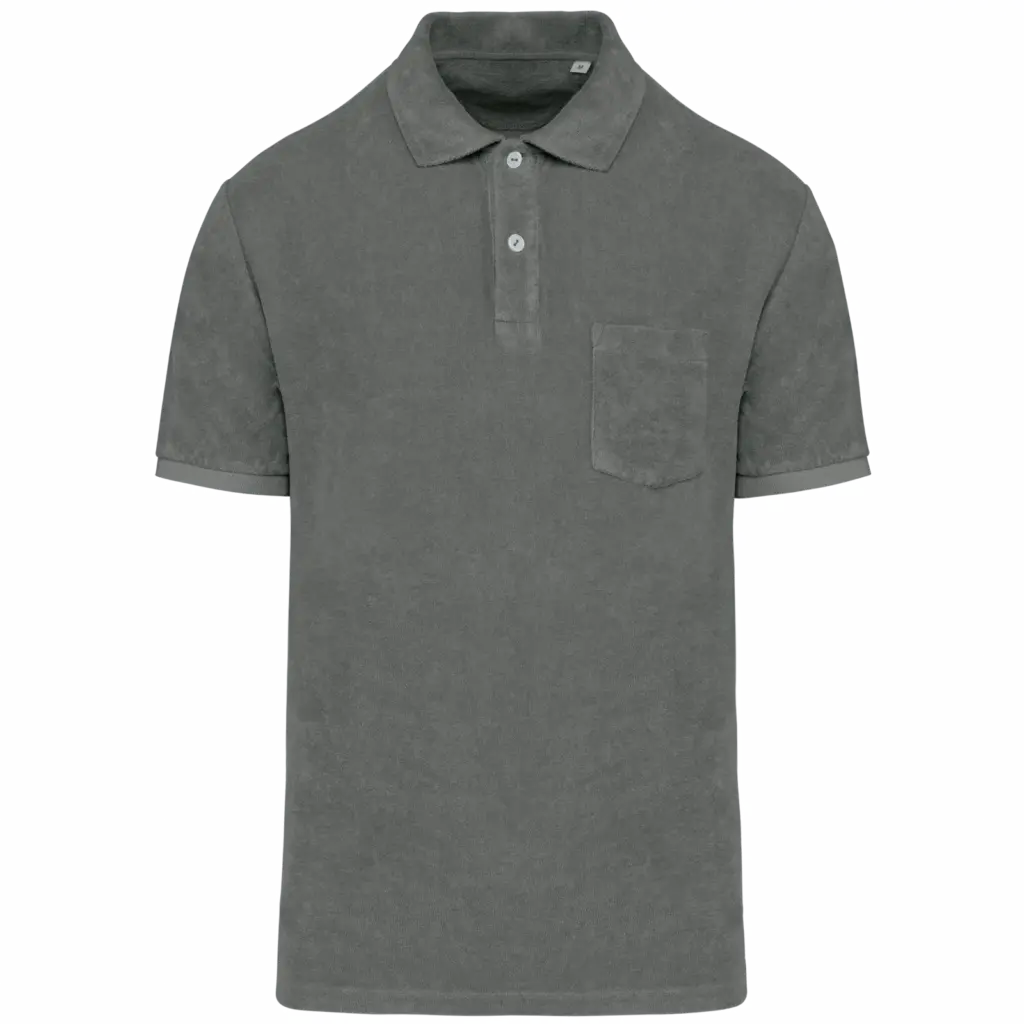 Frottee Polo NS227 bedrucken Bio Brusttasche Herren XS-3XL — Produktfoto 9