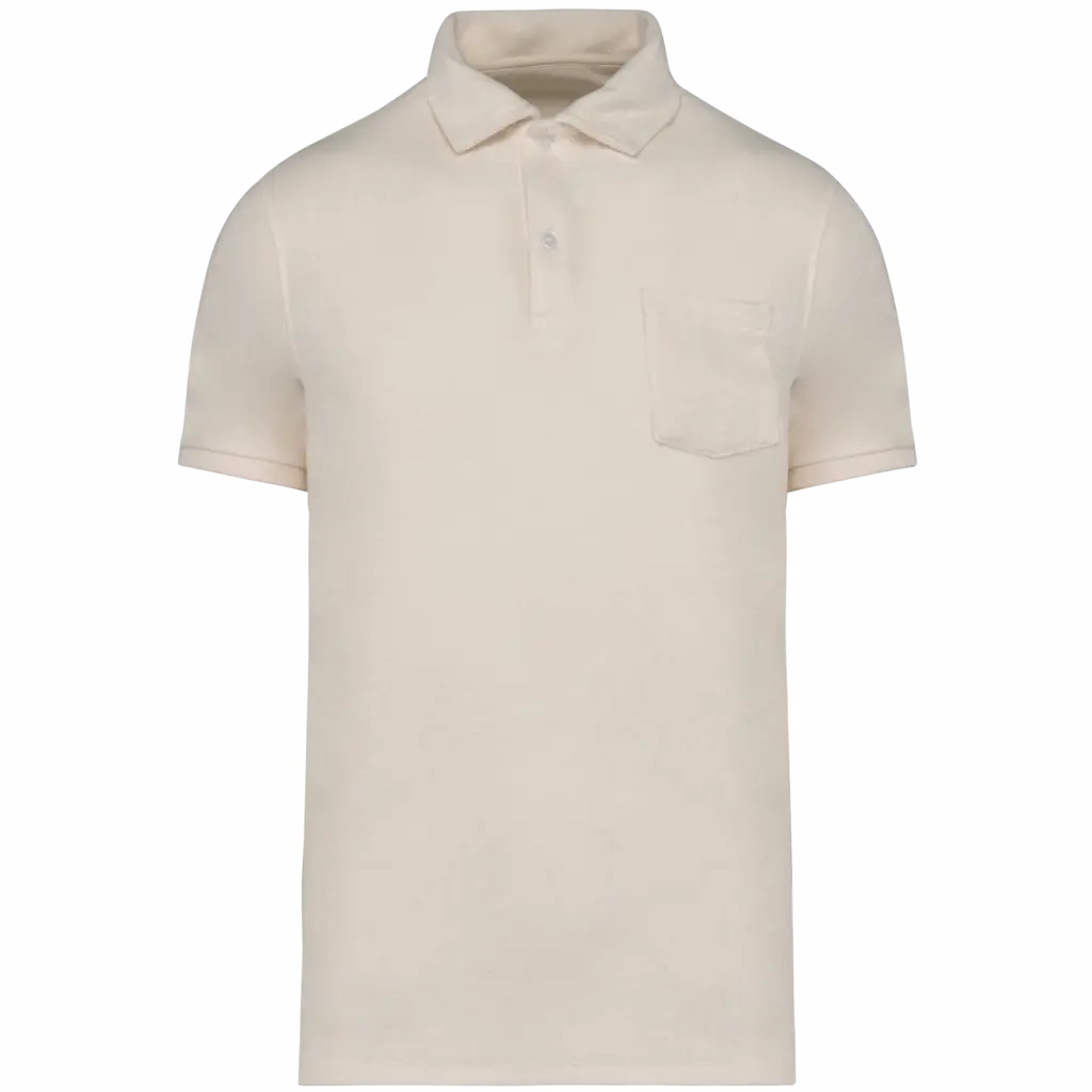 Frottee Polo NS227 bedrucken Bio Brusttasche Herren XS-3XL — Produktfoto 10