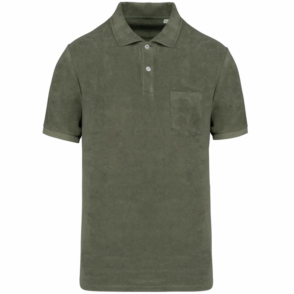 Frottee Polo NS227 bedrucken Bio Brusttasche Herren XS-3XL — Produktfoto 13