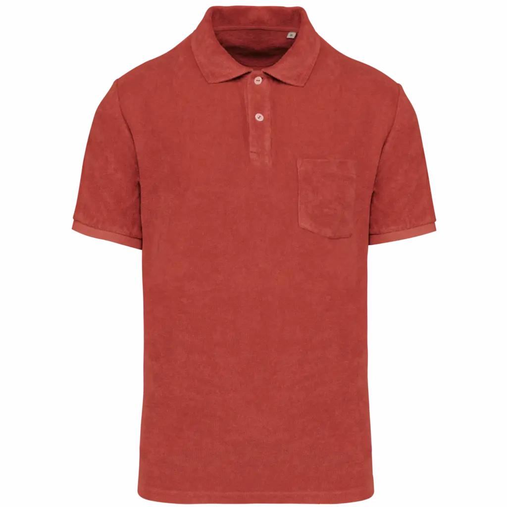 Frottee Polo NS227 bedrucken Bio Brusttasche Herren XS-3XL — Produktfoto 14