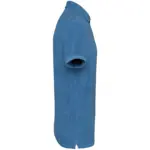 Ecologische badstof herenpolo, riviera blue — productfoto 16