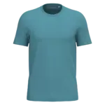 Ecologische uniseks T-shirt, adriatic blue — productfoto 36