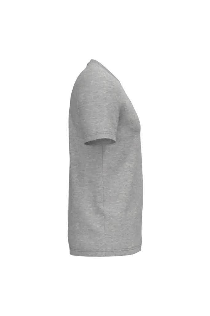 Ecologische uniseks T-shirt, moon grey heather — productfoto 33