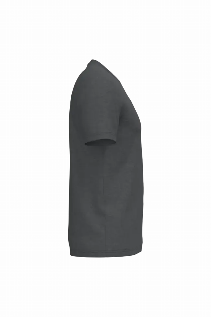Ecologische uniseks T-shirt, volcano grey heather — productfoto 49