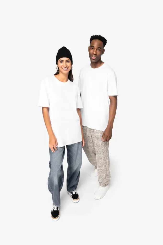 Ecologisch uniseks T-shirt — productfoto 2