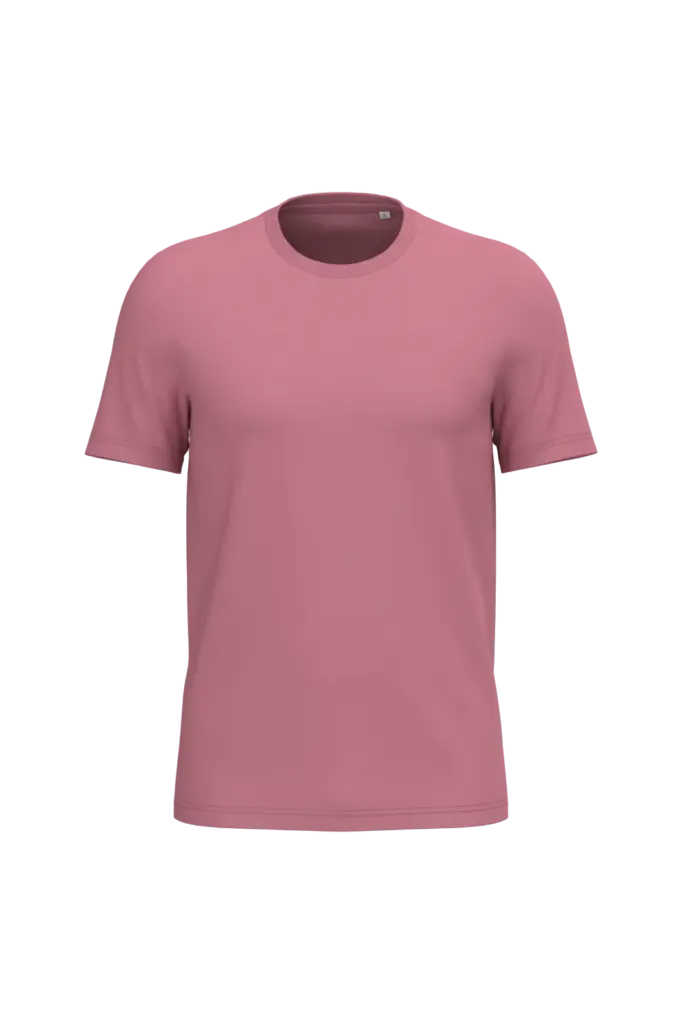 Ecologische uniseks T-shirt, antique rose — productfoto 21