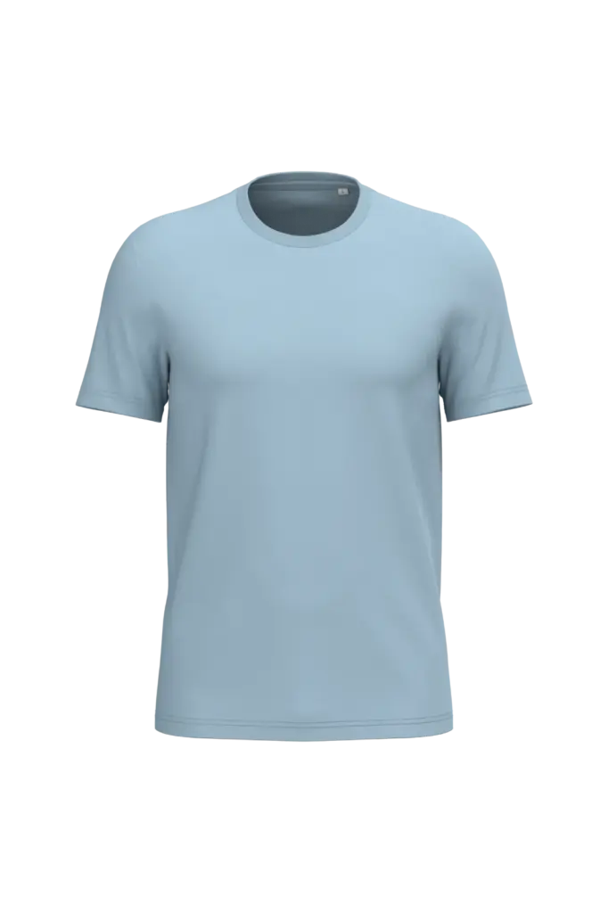 Ecologische uniseks T-shirt, aquamarine — productfoto 23