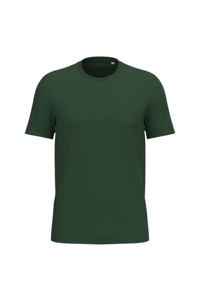Ecologische uniseks T-shirt, forest green — productfoto 32