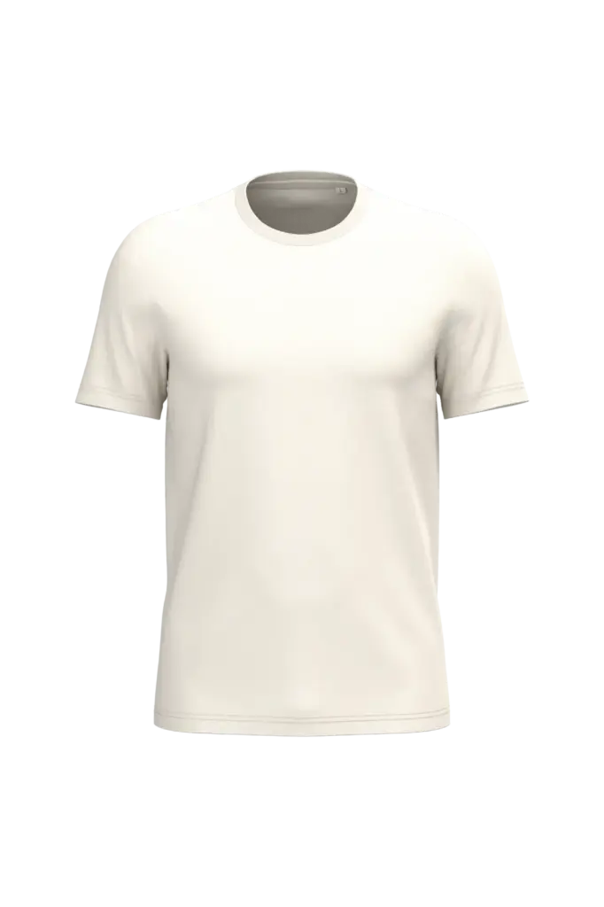 Ecologische uniseks T-shirt, ivory — productfoto 20