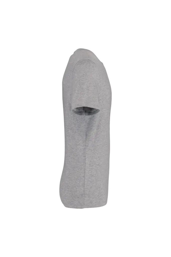 Ecologische uniseks T-shirt, moon grey heather — productfoto 24