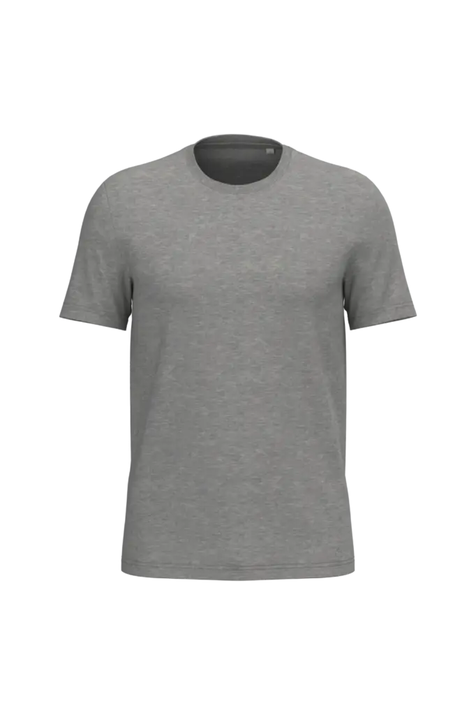 Ecologische uniseks T-shirt, moon grey heather — productfoto 39