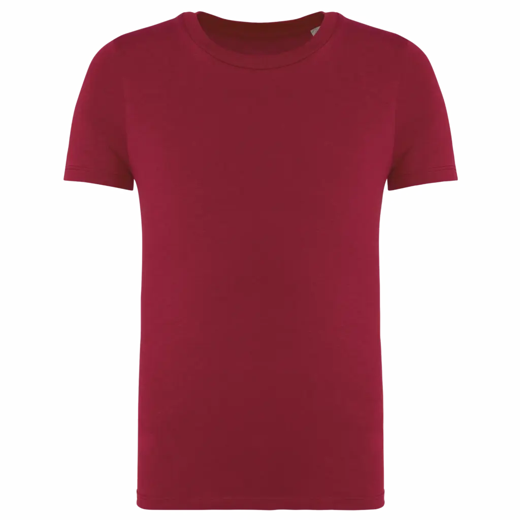 Ecologisch kinder T-shirt, hibiscus red — productfoto 8