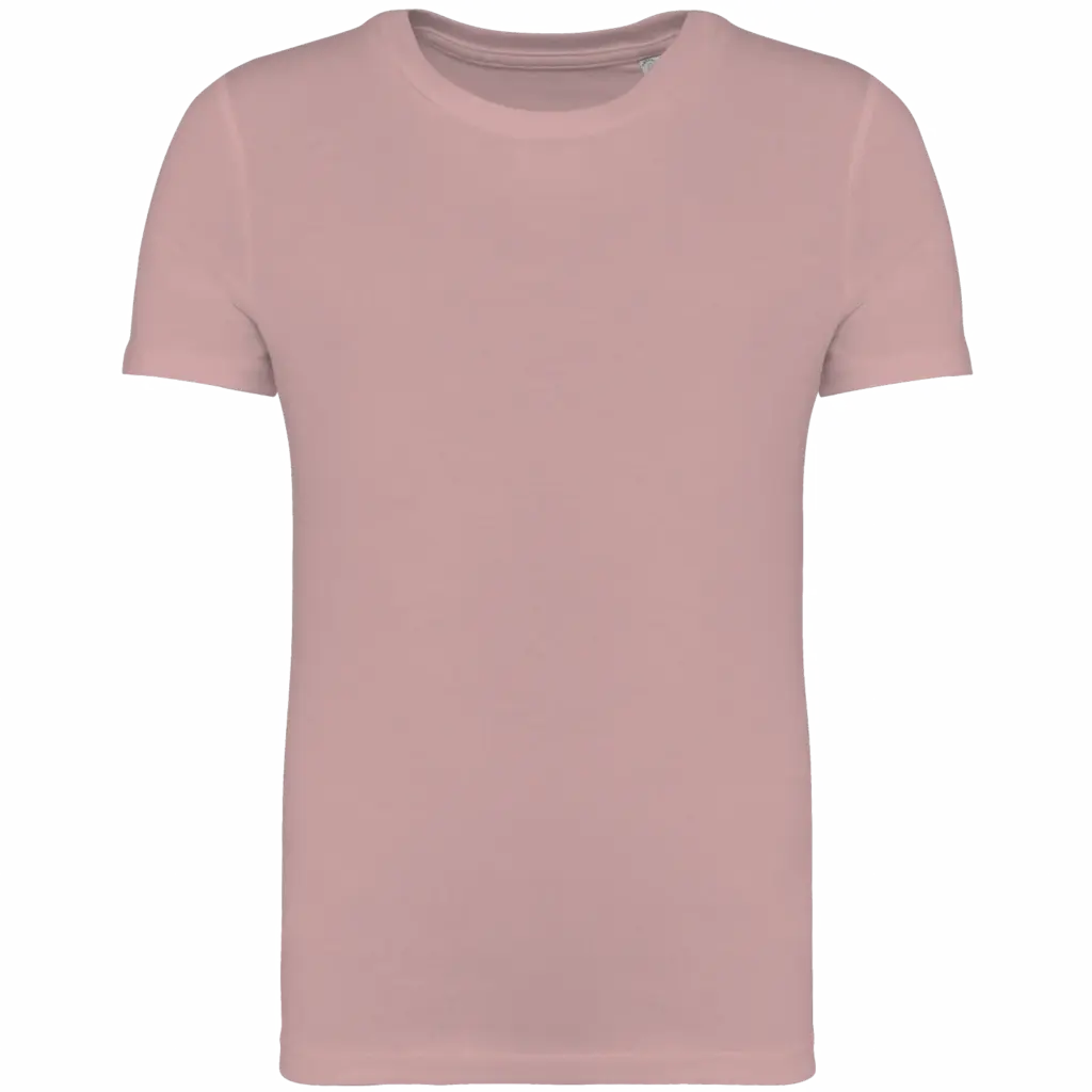 Ecologisch kinder T-shirt, petal rose — productfoto 15