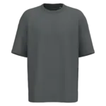 Ecologisch oversized uniseks T-shirt French Terry, iron grey — productfoto 14