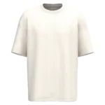Ecologisch oversized uniseks T-shirt French Terry, ivory — productfoto 15