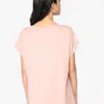 Ecologisch dames t-shirt met mouwen met omslag — productfoto 3
