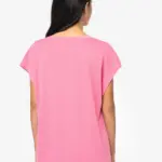 Ecologisch baggy dames T-shirt V-hals — productfoto 4