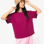Ecologisch oversized dames T-shirt — productfoto 3
