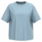 Ecologisch oversized dames T-shirt, aquamarine — productfoto 6