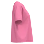 Ecologisch oversized dames T-shirt, candy rose — productfoto 7