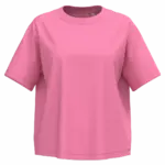 Ecologisch oversized dames T-shirt, candy rose — productfoto 8