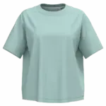 Ecologisch oversized dames T-shirt, jade green — productfoto 11