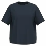 Ecologisch oversized dames T-shirt, navy blue — productfoto 12