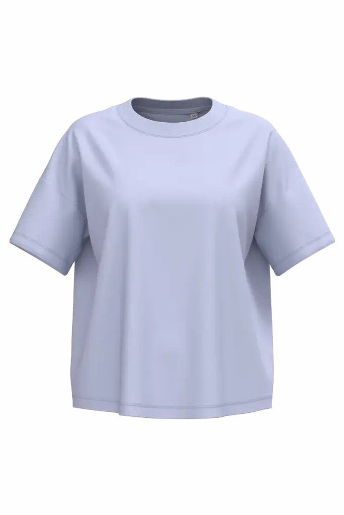 Ecologisch oversized dames T-shirt, parma — productfoto 15