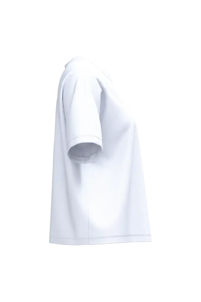 Ecologisch oversized dames T-shirt, white — productfoto 16