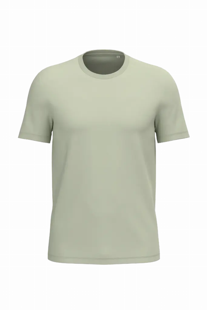 Ecologische uniseks T-shirt, celadon green — productfoto 9
