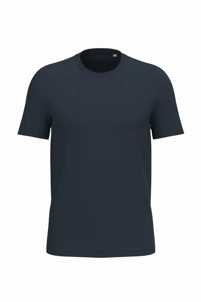 Ecologische uniseks T-shirt, navy blue — productfoto 10