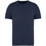 Ecologisch verwassen uniseks T-shirt, washed navy blue — productfoto 8
