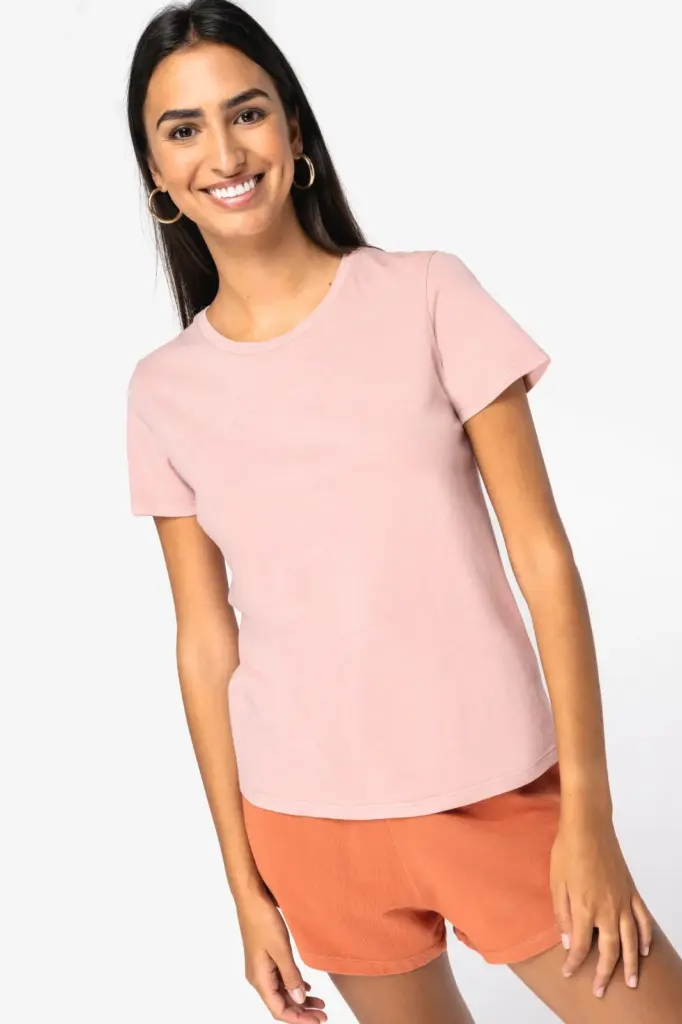 Ecologisch verwassen dames T-shirt