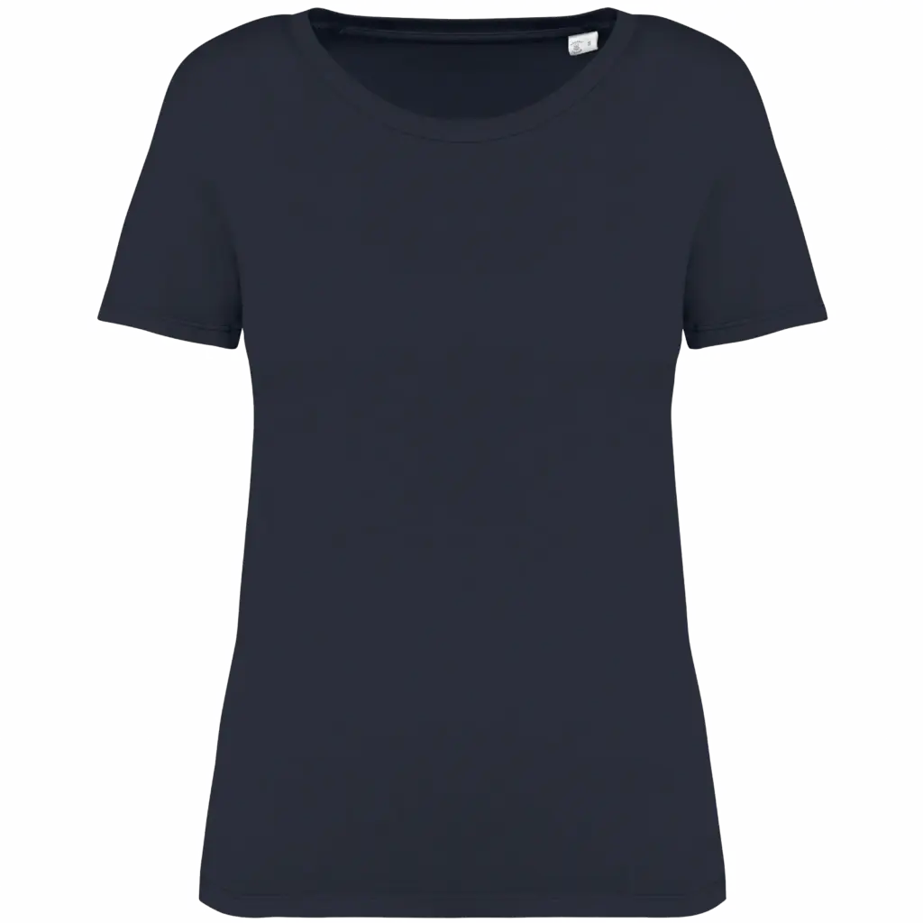 Ecologisch verwassen dames T-shirt, washed coal grey — productfoto 5